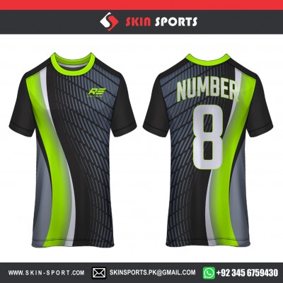 GREEN WHITE TABLES   SOCCER JERSEYS